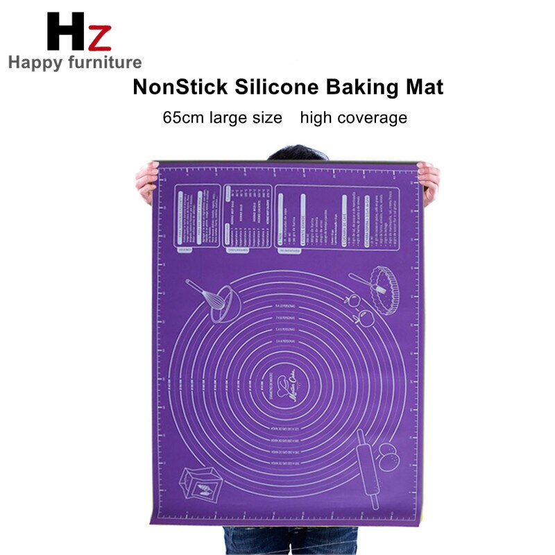 Extra Grote Anti-aanbak Bakken Mat Siliconen Pad Vel Deeg Pizza Deeg Maker Houder Bakken Mat Voor Rolling Praktische Keuken Gereedschap