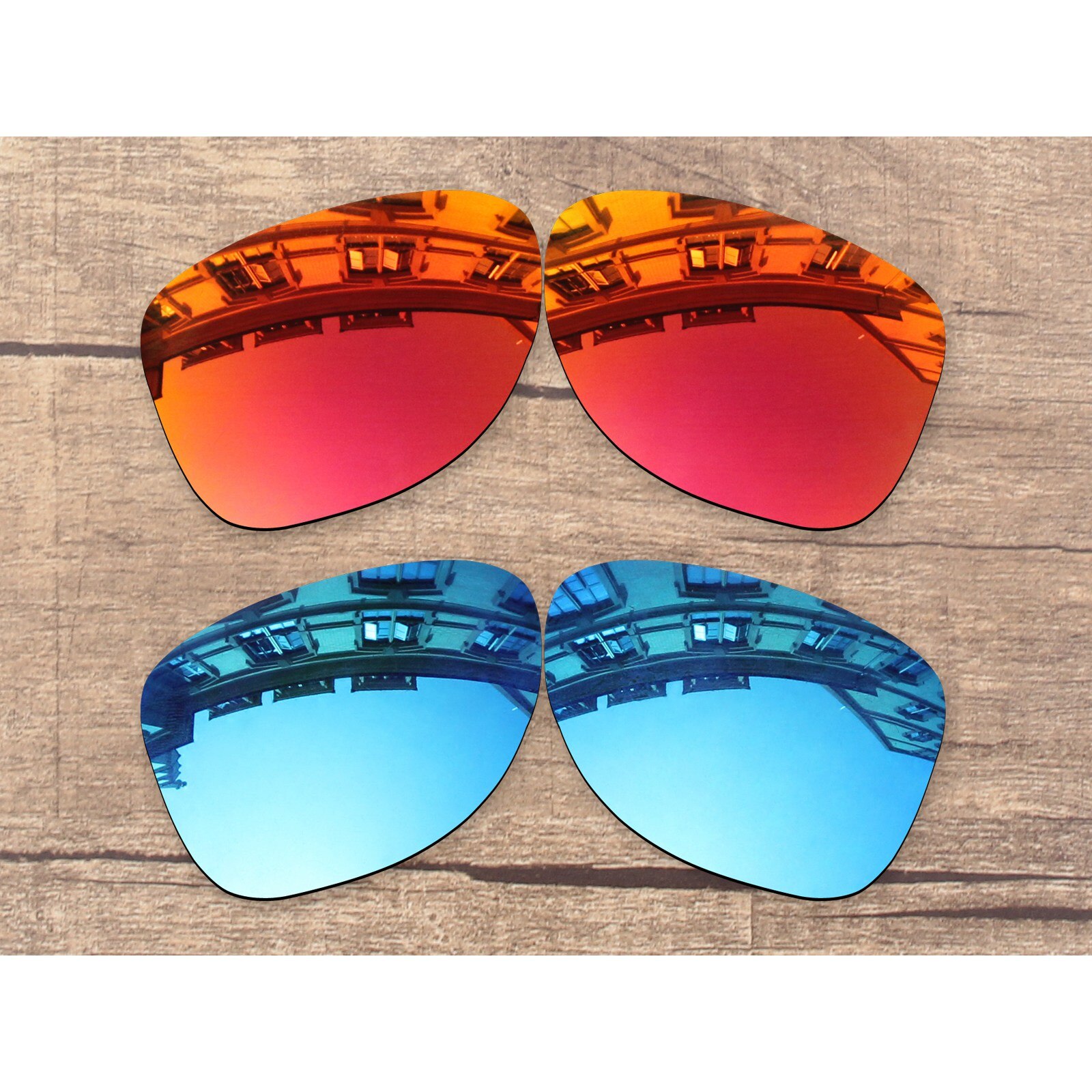 Vonxyz-repuesto de lentes polarizadas, 20 + colores, para marco de-roble XXX x35-six.2 OO9177: Ruby-Ice Mirror