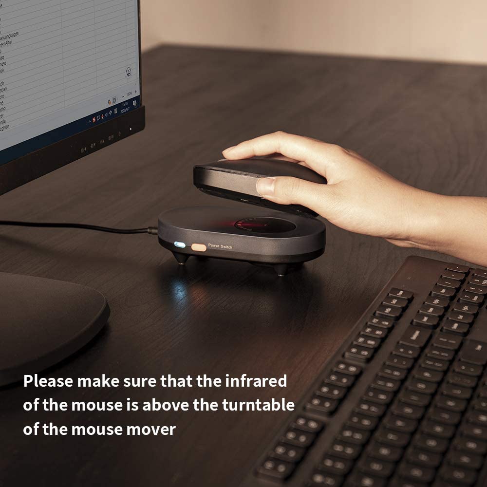 Mouse Jiggler Mouse Mover Mouse Movement Simulator with ON/Off Switch and USB Port Driver-Free Mouse Movement Simulation Mouse