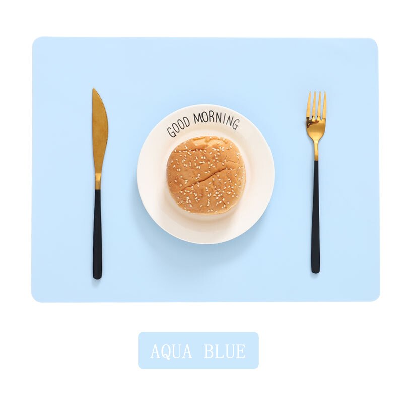 Waterproof Pad Extra Large Silicone Mat Heat Resistant Sheet Kitchen Counter Protector Vinyl Craft Mats Non Slip Table Placemat: E / 1PCS-40x30CM