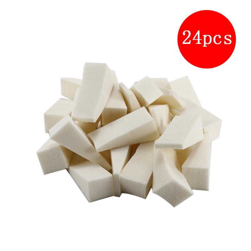 Esponja para uñas, tampón para estampado, transferencia de dibujo, cambio de Color, esponja triangular, puntas degradadas, accesorio para decoración de uñas, 24/8 Uds.: 24pcs