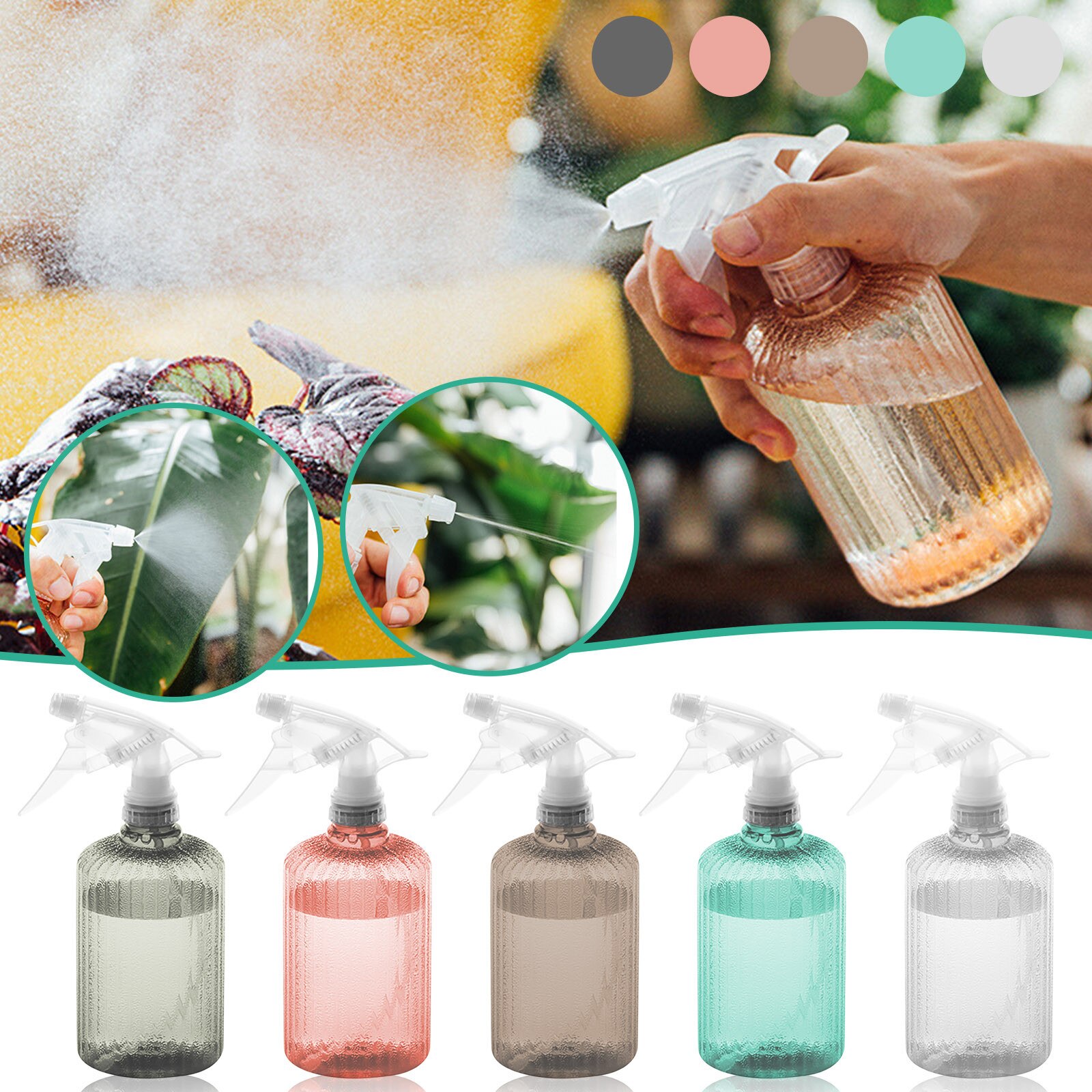 500ml podlewanie kwiatów doniczkowych butelka z rozpylaczem o dużej pojemności plastikowe konewki domowe robić nawadniania ogrodniczego