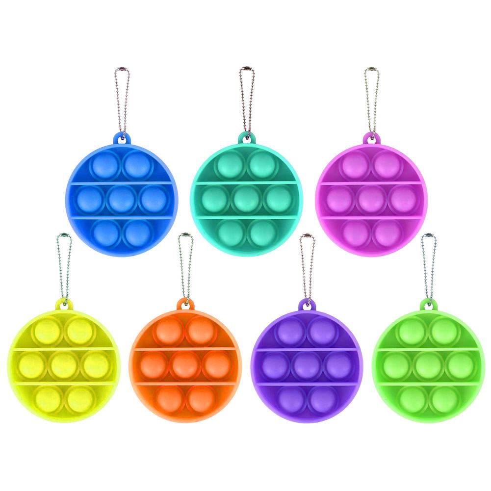Mini Push Pop Blase Sensorischen Spielzeug Autismus Bedürfnisse Squishy Stressabbau Spielzeug Erwachsene Kind Lustige Anti-stress Pop-es Zappeln Keychain