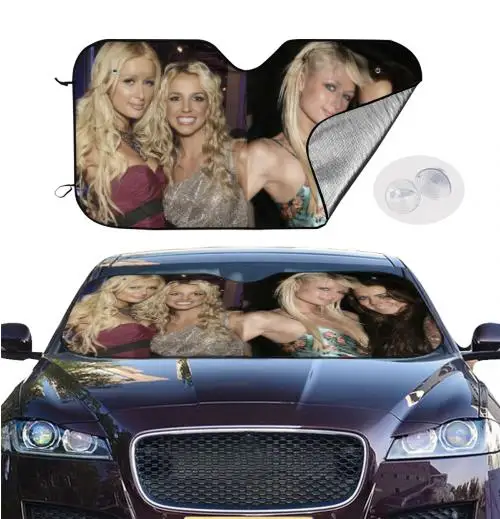 Paris Hilton Linsay Lohan Britney Spears Car Sun Shade Car Sun Visor Car Assessoires Movie Character Custom Sunshade: Blue