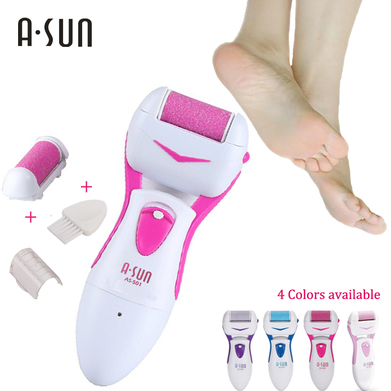 Asun fodplejeværktøj callusfjerner til at fjerne død hud og hård hud på fødderne vaskbar genopladelig