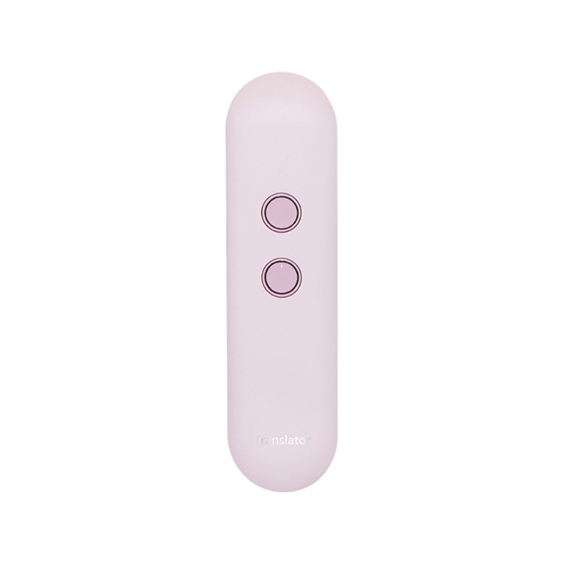 E65A Language Translator Device Classic Language Translator Device in Real Time Voice 42 Languages Smart Translations: Pink