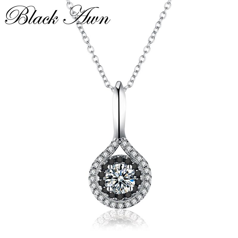 Silver charm necklace, 925 sterling silver, elegant jewelry, trendy engagement necklace for women, necklace pendants ,  p163