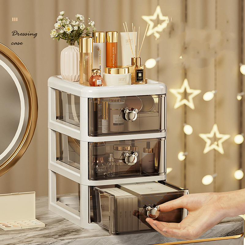 Mini skrivebordsopbevaringsboks skuffestil smykker papirvarer tape diverse varer kasse bog skrivebord kompakt opbevaringsbeholder