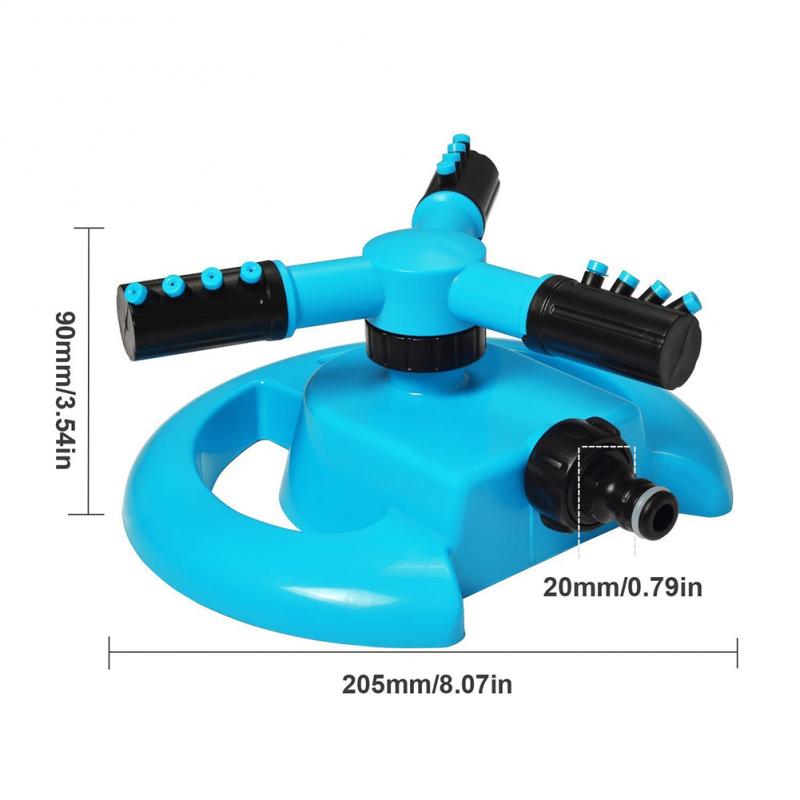 360 ° Tuin Sprinklers Automatisch Sproeisysteem Gras Gazon Roterende Water Sprinkler Nozzles Tuin Irrigatie Gereedschap: US Blue