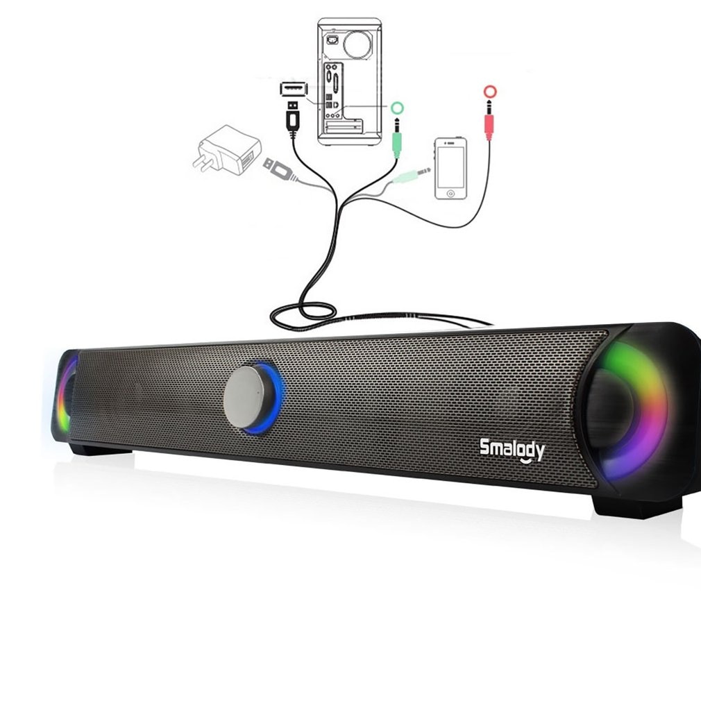 9014 SALES Portable Laptop / Computer / PC Speaker Subwoofer USB Soundbar Sound Bar Stick Music Player Speakers For Tablet: Default Title