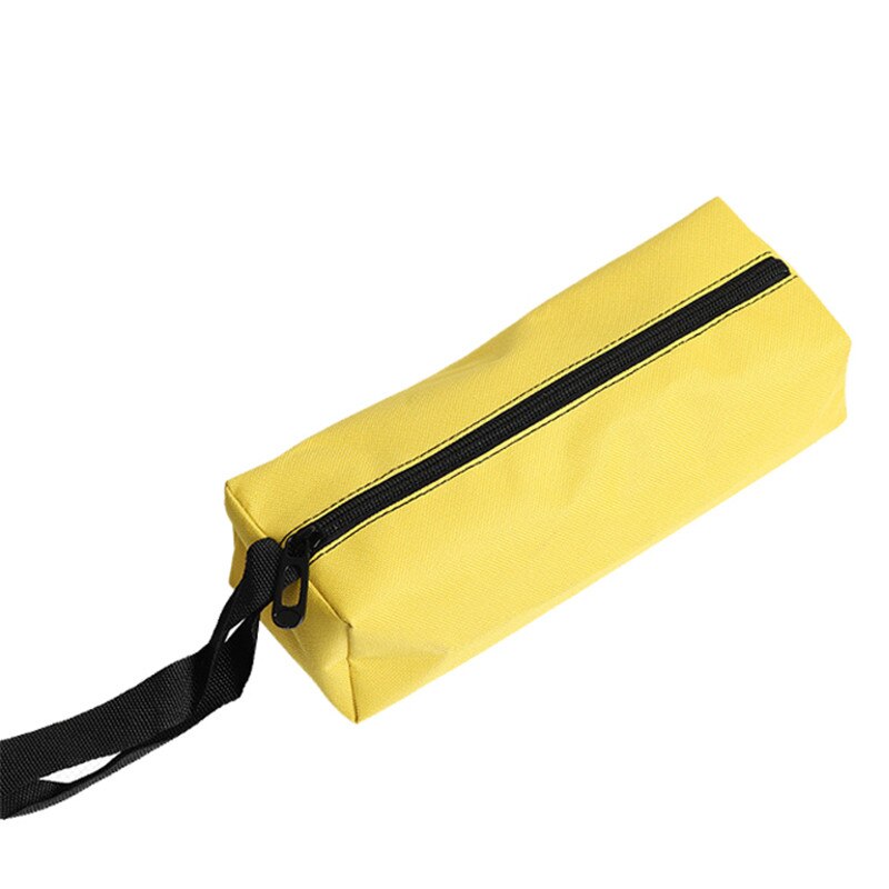Maintenance tool bag Portable tool bag Small tool storage bag Hardware tool bag Metal parts Fishing travel storage bag: Yellow / 250x85x70mm