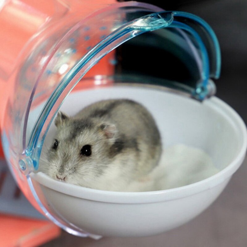 Conteneur de bain de sable respirant pour Hamster, pour Cage, Gerbille de souris, boîte de salle de bain pour animaux de compagnie, bain de sable, jouet pour petit animal de compagnie