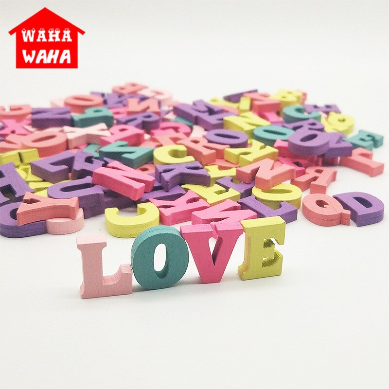 3Packs15mm Mixed Letter Alphabet or Number Non Porous Wooden Scrapbooking Carft for Decoration Diy Eco-FriendlyTeaching Material