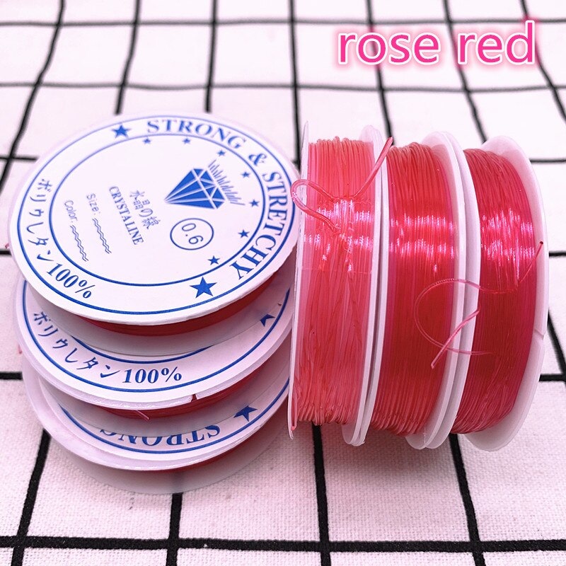 Corde de ligne cristal coloré élastique pour la fabrication de bijoux, Bracelet à perles, fil de pêche, 1.0mm: 04
