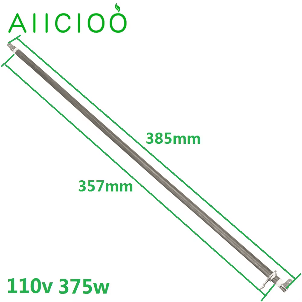 110v Oven Heating Element for Electric oven 250w-375w Air Heating Tube Replacement with Metal Sheet by Annealing SUS304: black