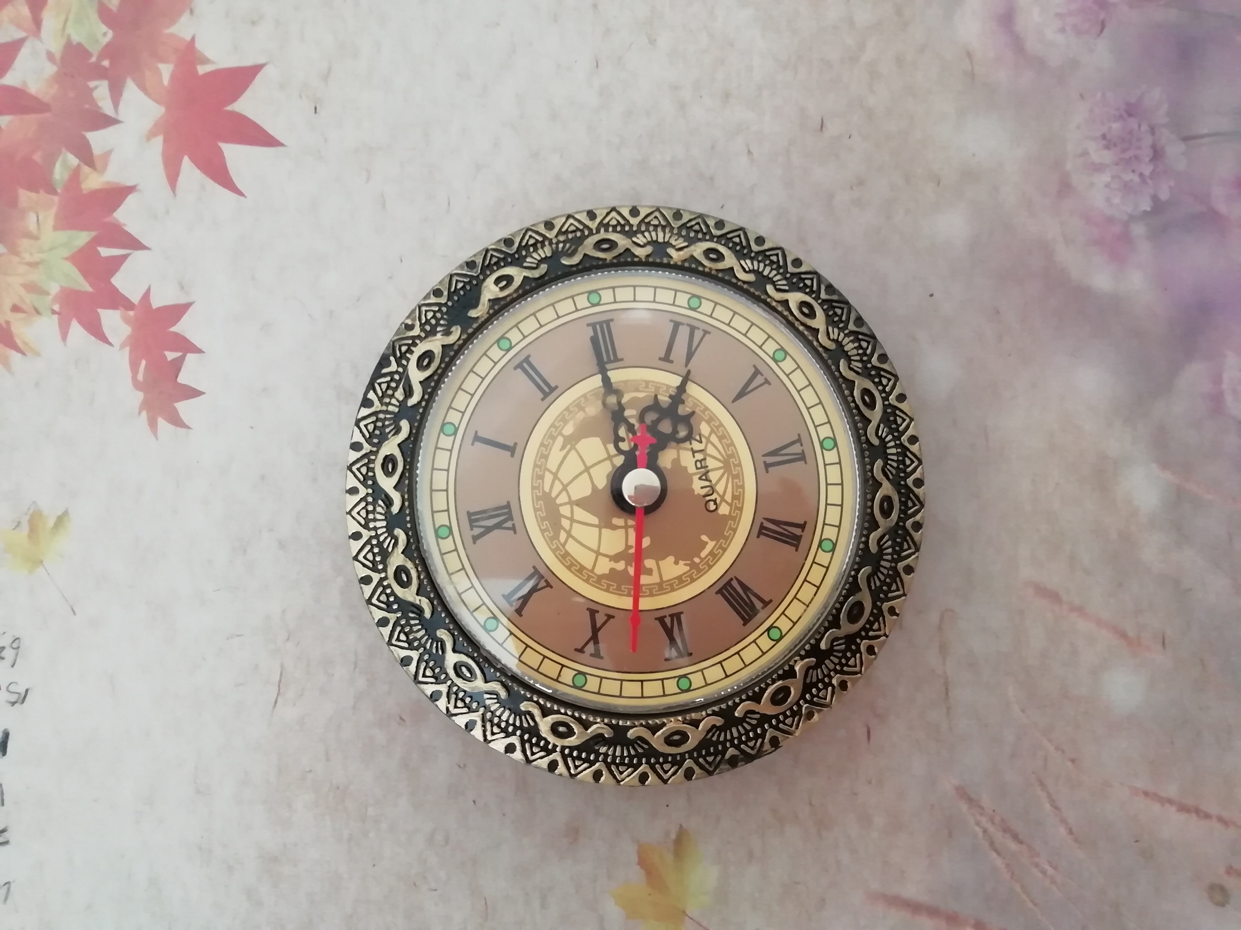 10PCS The Old Battery Quartz FIT-UP Clock Insert Diameter 92MM DIY Desk Clock Making Kits