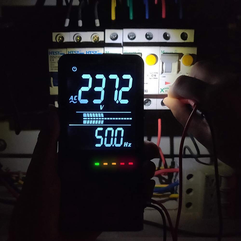 Digital Multimeter True RMS 9999 Counts Digital Multimeter Ultra-large EBTN LCD Screen 3-Line Display Fully Auto-Range DMM