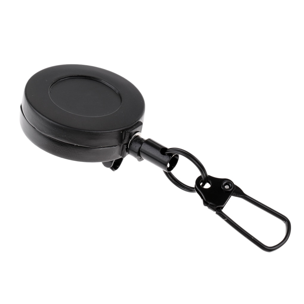 Key Chain Fly Fishing Zinger 50cm Retractor Steel Rope Cord Carabiner Clip Fly Tying Tools