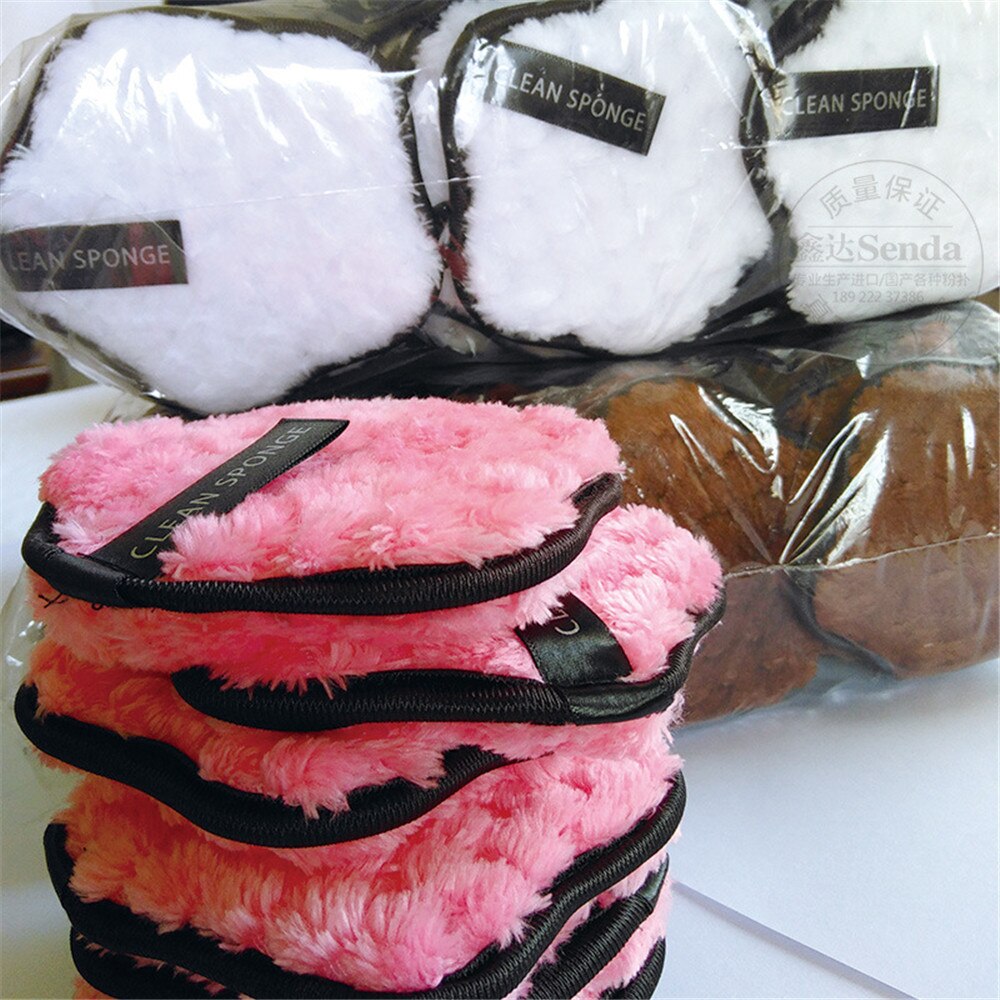 Panno in microfibra Pastiglie di Trucco Del Viso dispositivo di rimozione soffio Cotone Doppio Strato Viso Tovagliolo di Pulizia Riutilizzabile chiodo arte Pulizia Pulire