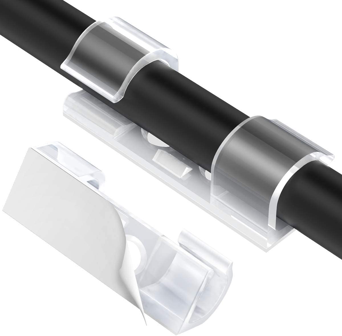 40 STKS Kabelorganizer Clips Kabelbeheer Draadmanager Snoerhouder USB Opladen Datalijn Spoelopwinder Wandgemonteerde haak