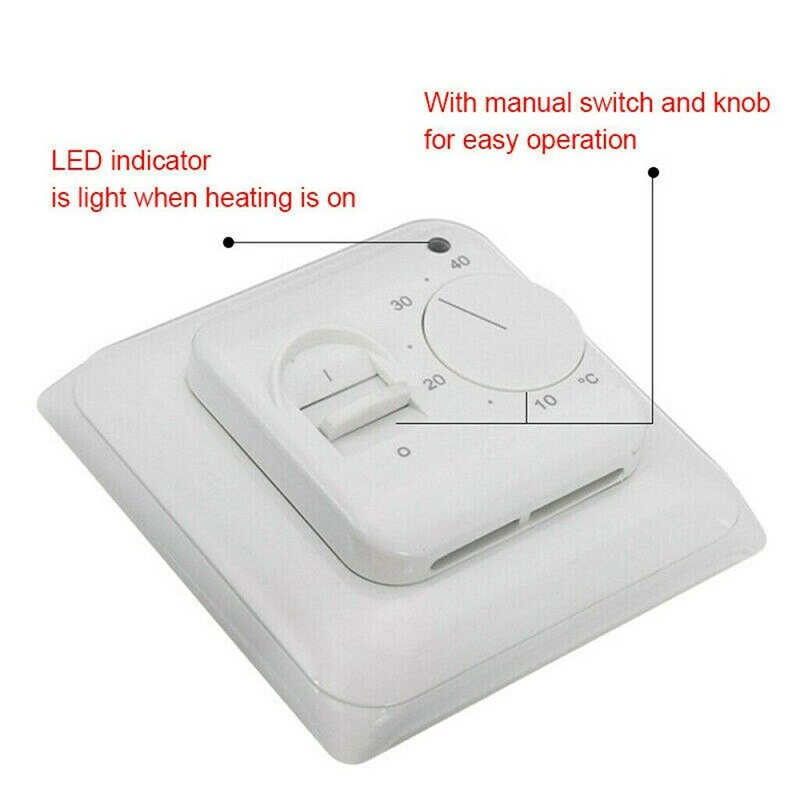 1PC Electric UnderFloor Heating Thermostat Controller Switch Floor Sensor Regulator Warm Temperature Controller