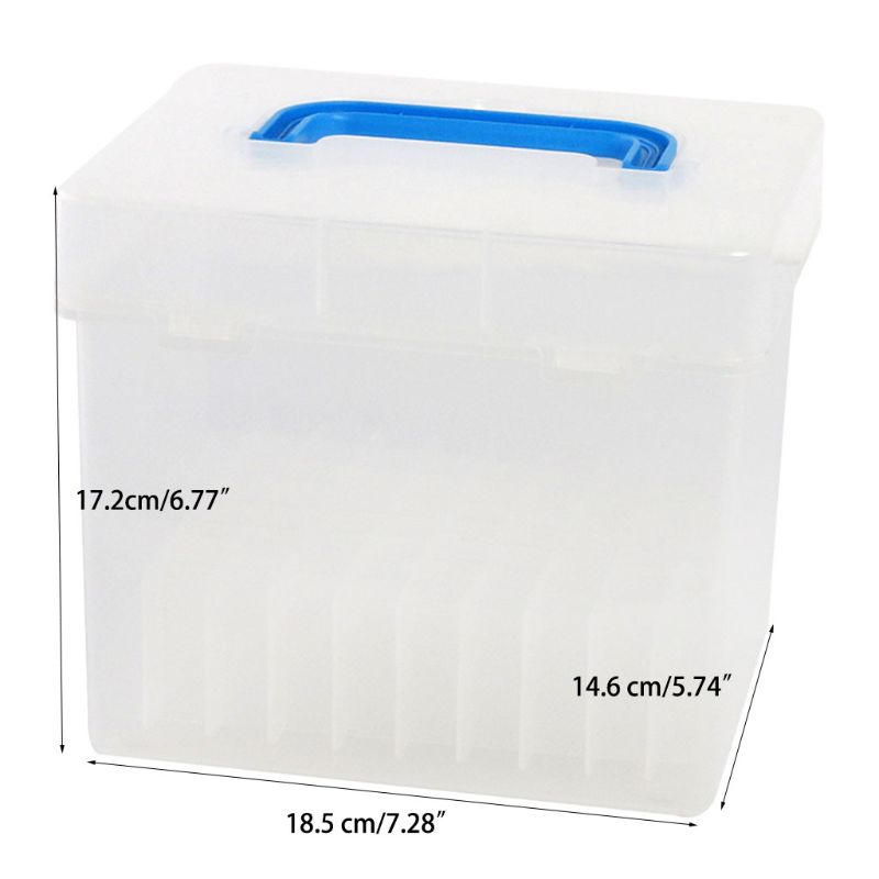 80 Slot Plastic Carrying Marker Case Holder Storage Organizer Box for Paint Sketch Markers-Fits for Markers Pen from 15mm to 18m