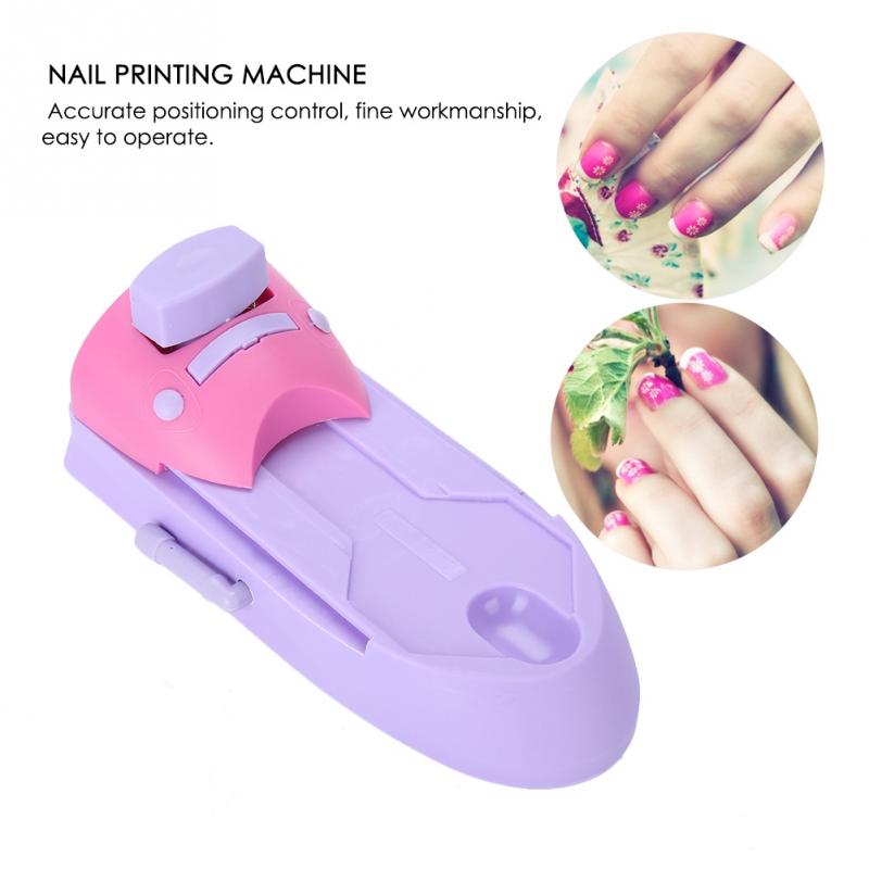 Professionelle DIY Nagel Kunst Stempel Maschine Drucker Druck Manikübetreffend einstellen mit 6 Metall aufbringen Platten Schaber Diagramm Platte Werkzeug