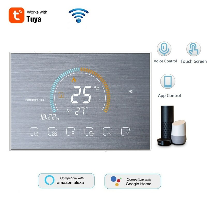 Wi-Fi Smart Programmable Thermostat Voice APP Control Backlight LCD Water/ Gas Boiler Heating Thermoregulator Smart Thermostat
