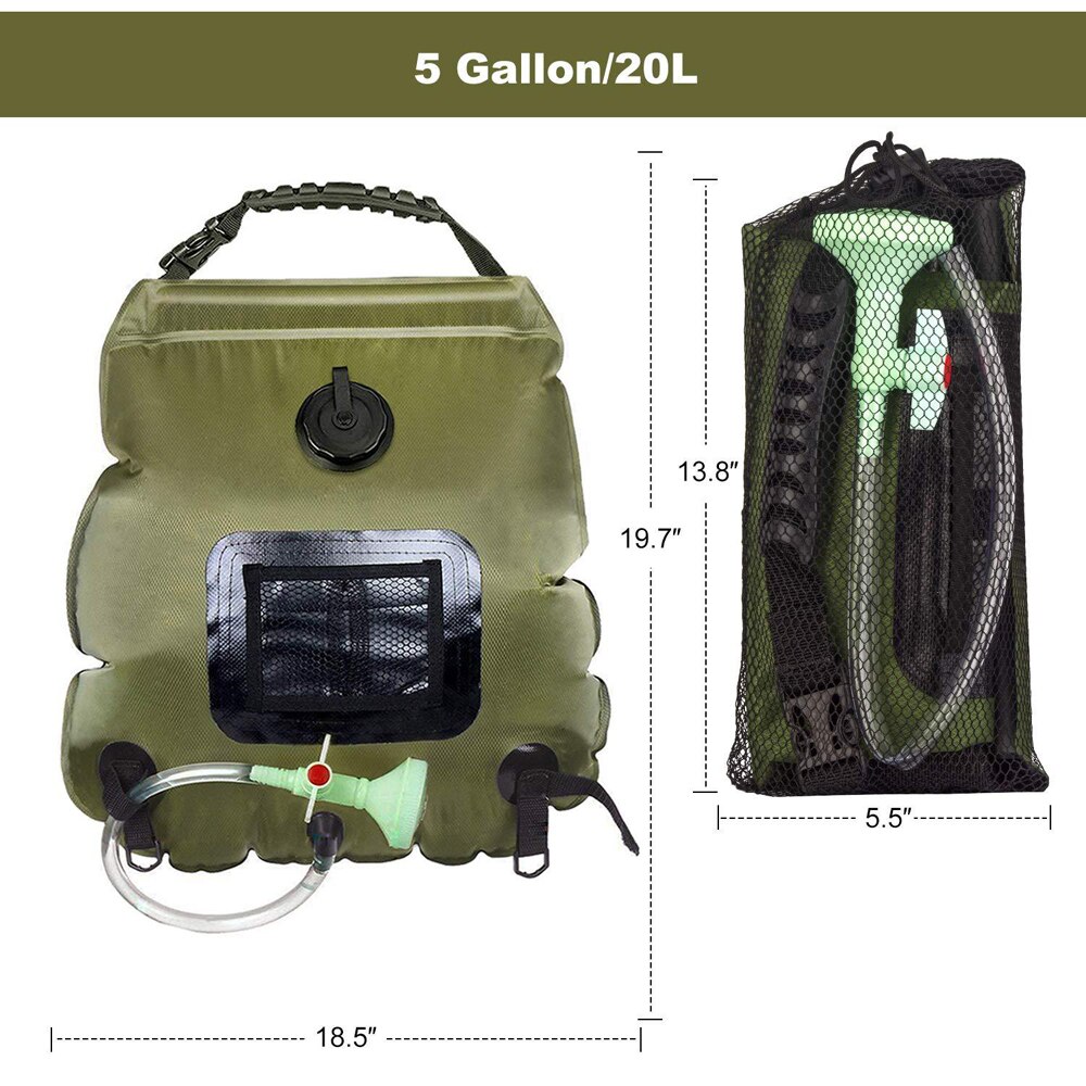 Outdoor Shower Camping Equipment PVC Pressure Shower Inflatable Shower Pressure Shower Water Bag Camping Bathing Multitool: Type 3