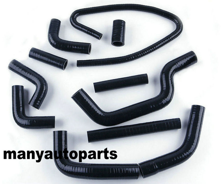 DUCATI MONSTER S4 2001-2002/S4R 2003 2007 SILICONE | Tuyau de refroidissement de radiateur noir