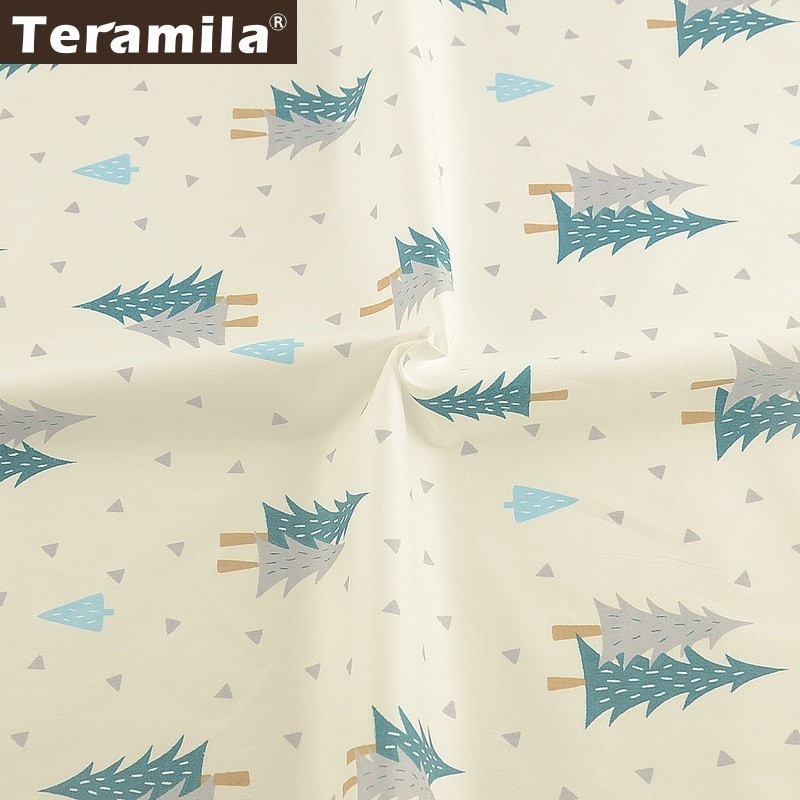 Teramila Telas arbres 100% coton sergé tissu mètre tissu bricolage à la main Patchwork courtepointes robe Tissus draps rideaux