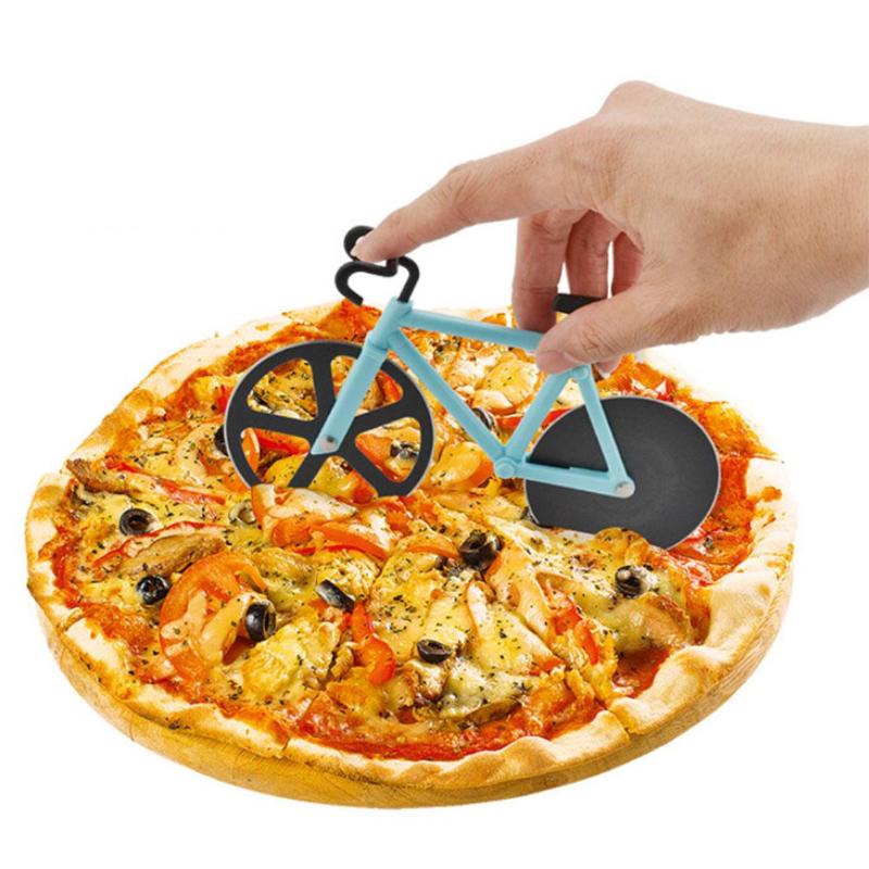 Fahrrad Edelstahl Klingen Nicht-Stock Pizza Cutter Schneiden Räder Schneidemaschine
