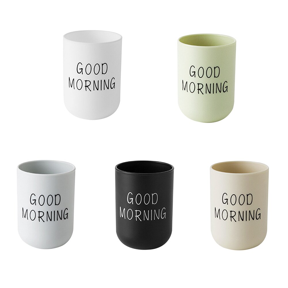 Enkel nordisk stil flat bunn kopp god morgen vask kopper vann kopper mer med tannbørste kopper vaske kopper student munn kopper