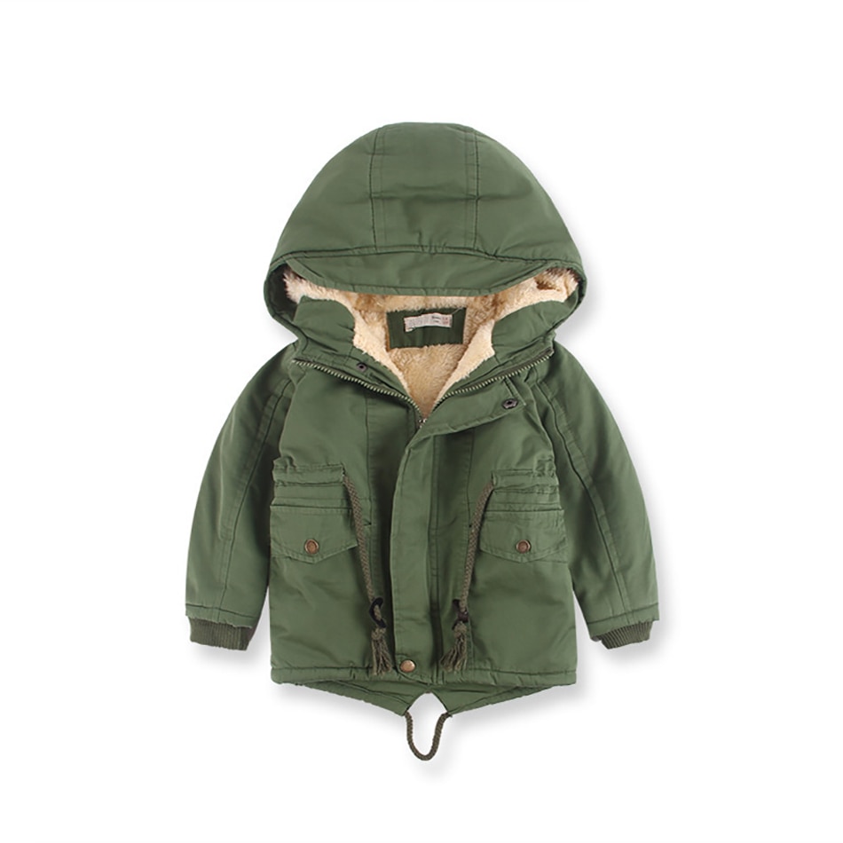 ZWY479 Hooded Warm Kids Jongen Bovenkleding Lente Herfst Jas Voor Jongens Kids Jas Winter Fleece Jassen Geul Kinderkleding