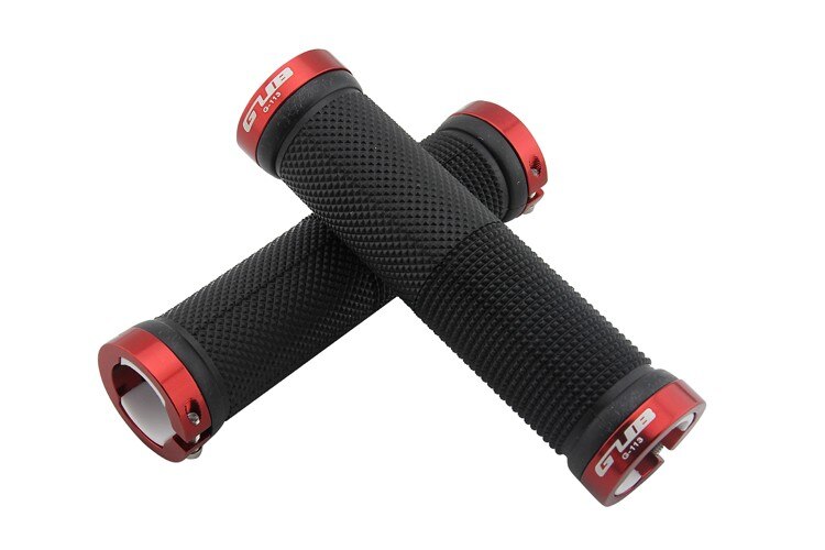 Mountain Bike Grip Lock On Cycling Double Lockable Handle Grip for MTB Bike Handlebar Bicycle Grip Bike Aluminum Alloy+Rubber