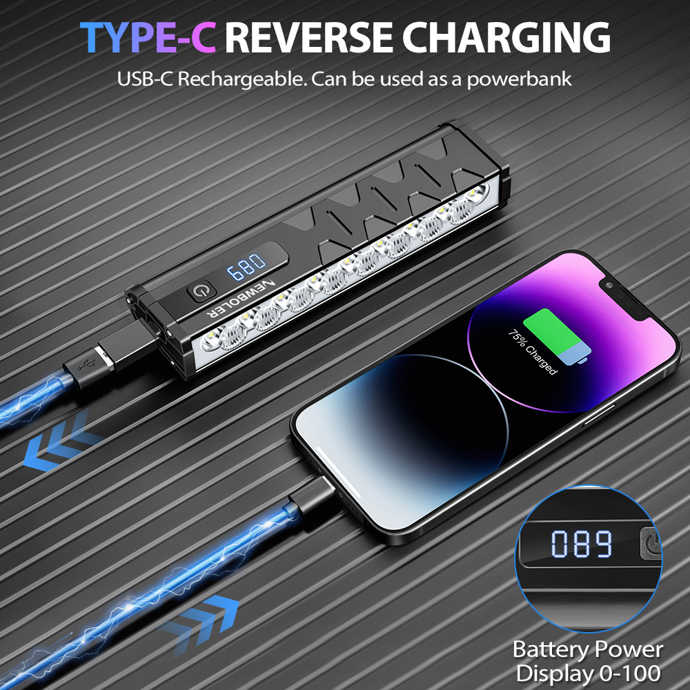 NEWBOLER lampka rowerowa przednia 10000 lumenów lampka rowerowa 10000 mAh wodoodporna latarka USB ładowanie MTB Droga lampa rowerowa akcesoria