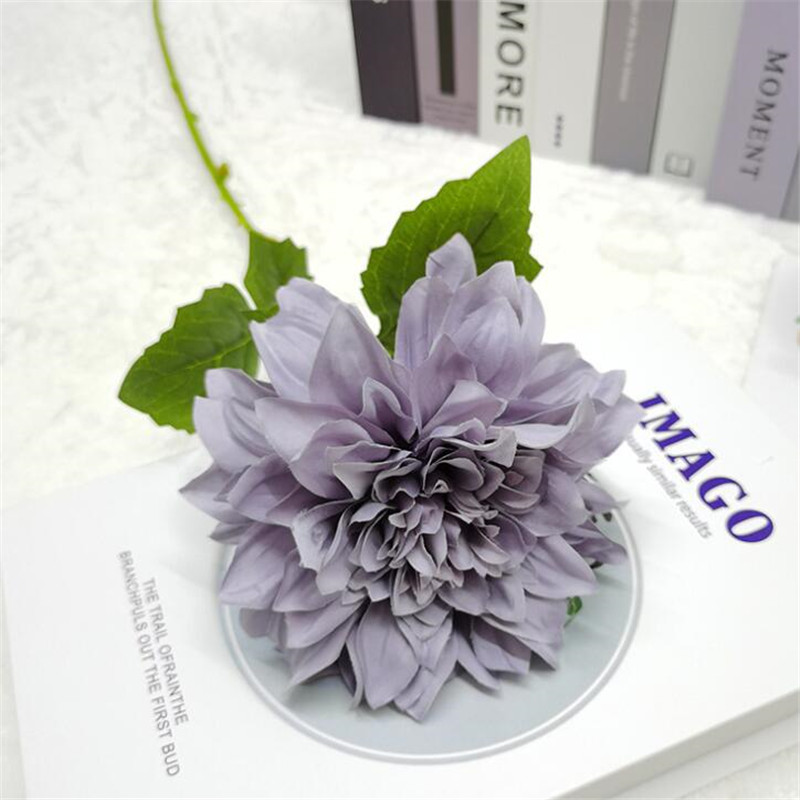 Gerbera de tallo único de seda Artificial, 11 piezas, para decoración de pared de en casa, 24 pulgadas: Morado