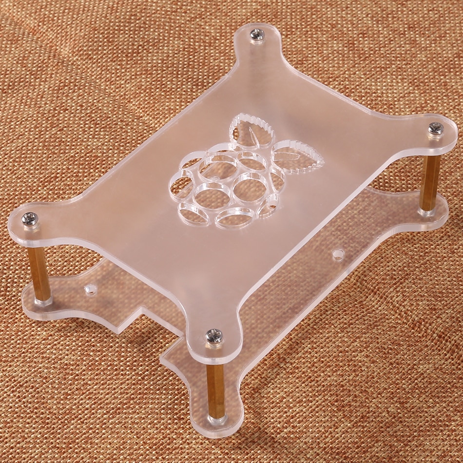 Raspberry Pi 4 Case Acryl Case Stapelbaar Hond Bone Box Clear Behuizing Past Raspberry Pi 3 Model B 3B Plus 2B 4B