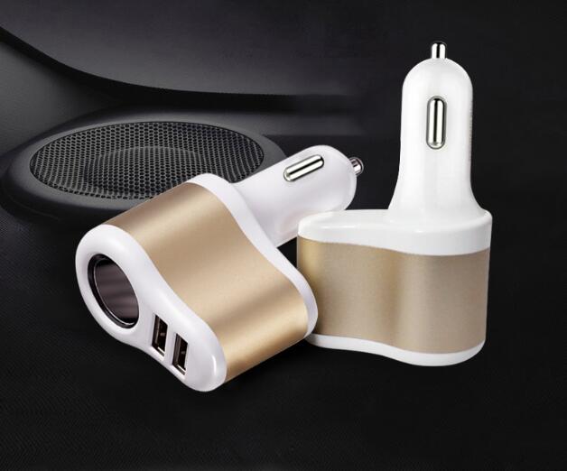 12 V 1A 2.1A Universale 2 Porte Dual USB Auto One-Way Sigaretta accendisigari Presa Di Alimentazione Adattatore del Caricatore di Alta Qualità per Il Iphone 6 6 s 7