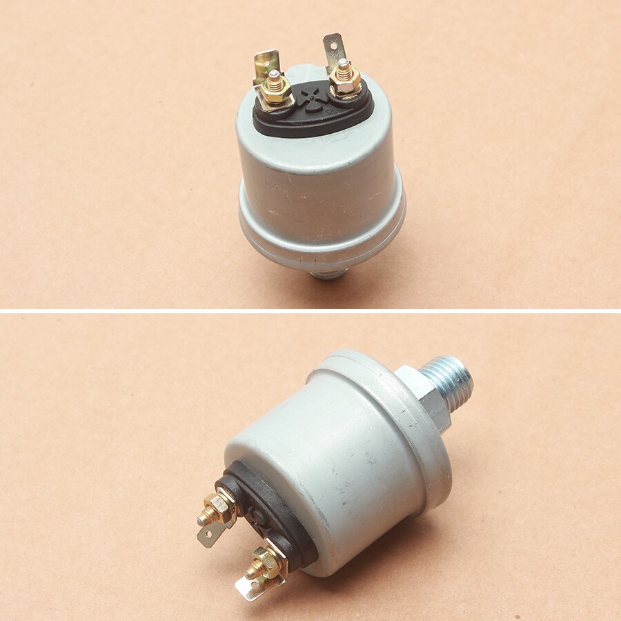 for Car Engine Oil Pressure Sensor VDO Meter Pressure Sensor Warning Alarm 1/8 NPT 0-10 Bar 10MM for Boat Ship Train Vehicle