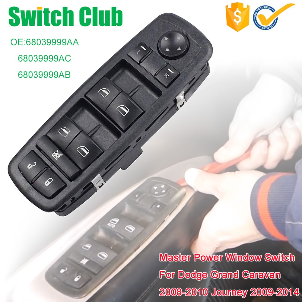 Master Schakelaar Ruitbediening Voor Dodge Grand Caravan Journey 68039999AA Main Power Window Control schakelaar
