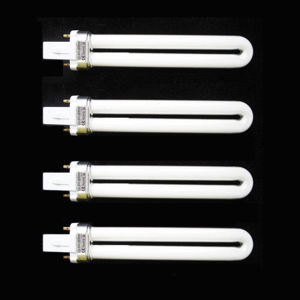 7w 9w uv tvillingrør herdelampe pærer gel spiker Kunst tørketrommel erstatning gjeting sminke til elektrisk ballast 12 stk / sett