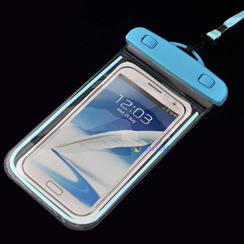 Luminous Glow Waterproof Pouch Bag Pack Dry Case Cover For Your Phone