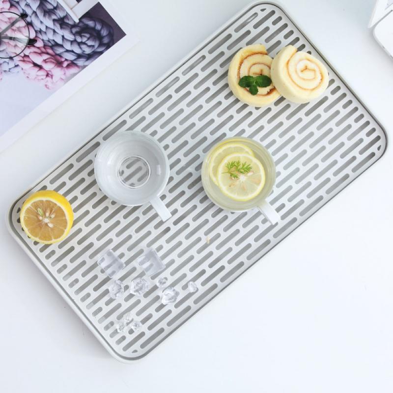Kitchen Drain Tray Double Layer Glasses Bottle Cup Bowl Cutlery Dish Drainer Detachable Storage Tray For Kitchen Sink Tea Table