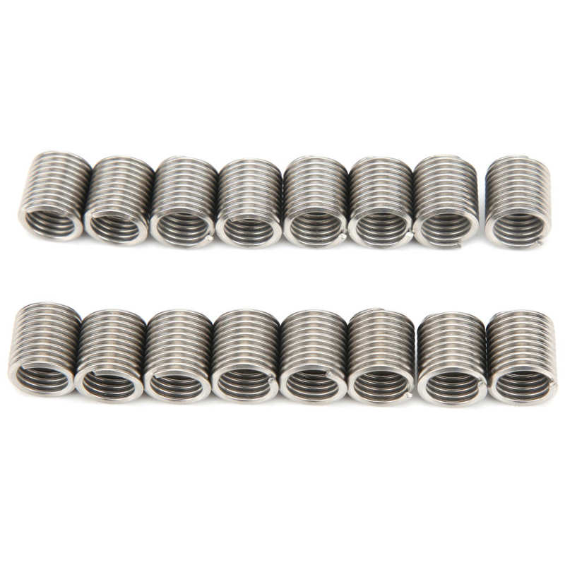 Thread Repair Tool High‑Strength Stainless Steel Thread Inserts for Machine 50 Packs DIY Handcraft