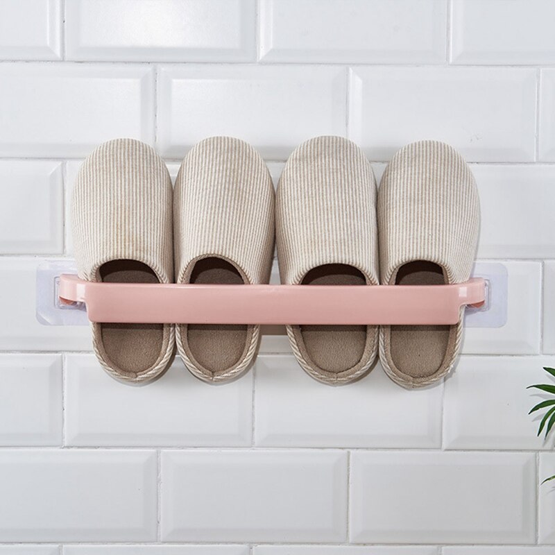 Self-adhesive Towel Holder Rack Wall Mounted Towel Hanger Bathroom Towel Bar Shelf Roll Holder Hanging Hook Bathroom Organizers