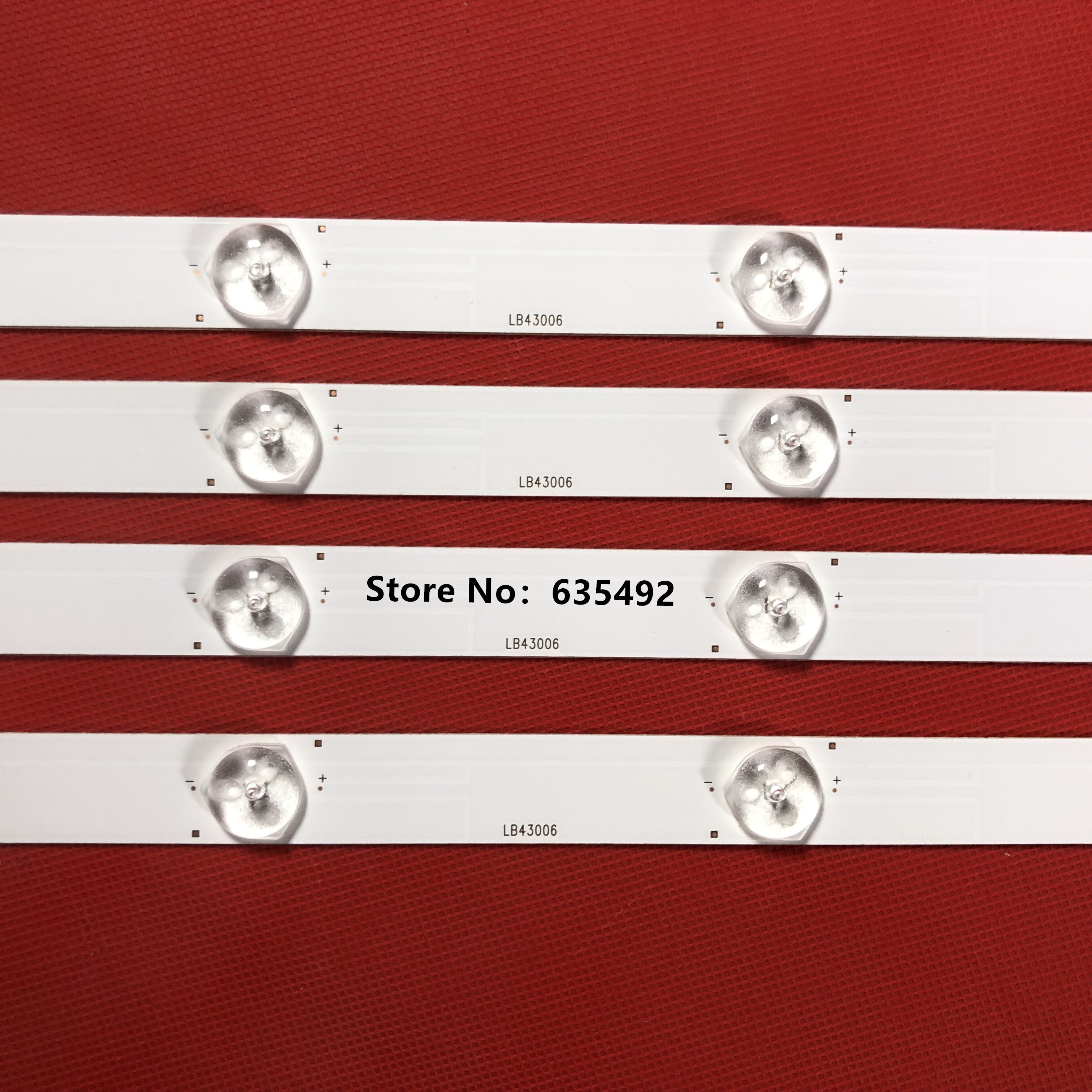 855mm led bakgrunnsbelysning 10 led r/l type for changhong 43 " tv led 43 d 7200i svj 430 a 07 lb-c430 f 14-e1- l -g1-se1 lb-c430 f 14-e1- l -g1-se2
