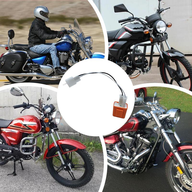 Motorcycle Relay Adapter Cable 2 Pin 12V LED Flasher Relay Adjustable Frequency Of Turn Signals Blinker Indicator Flasher Relays