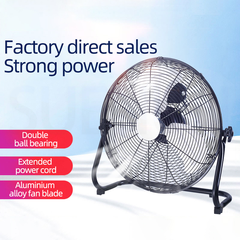 Gulv-/Loftventilator EXUAN Kraftig - 160W Ultrastrong Wind - Rustfrit Stål