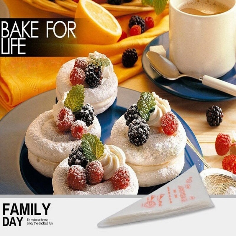 100/200/300 stk engangs kagepose dekoration kage glasur madposer kop forberedelse sprøjtepose værktøj